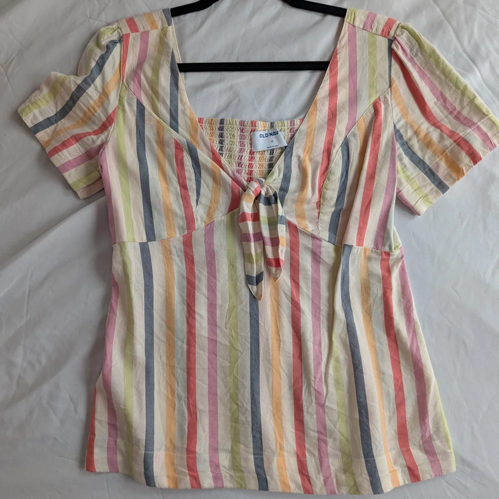 Old Navy | Loft | Womens Tops | Blouses Tank Tops | Floral | Stripes | Beach - Picture 4 of 9
